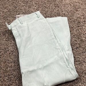 Ralph Lauren Mint Green Linen Dress Pants 38x30